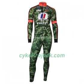 Cykeltøj Langærmet + Bib Cykelbukser 2017 Armee De Terre N001